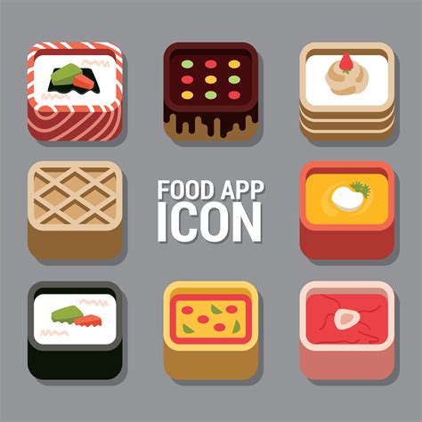 Food App Icon 184300 Vector Art at Vecteezy