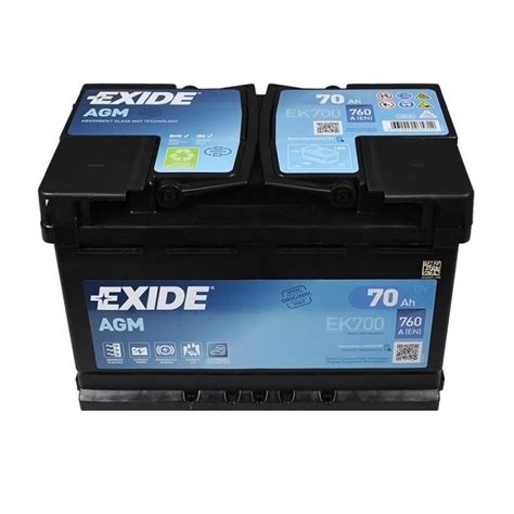 EXIDE Start Stop AGM EK700 70Аh 760A R купити в інтернет магазині