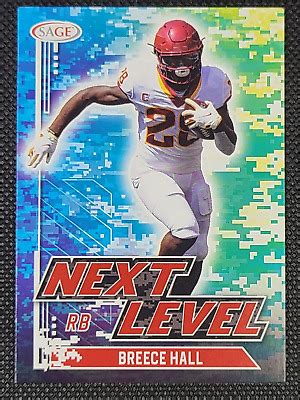 Sage Football Breece Hall Next Level Red Rookie Card Ebay