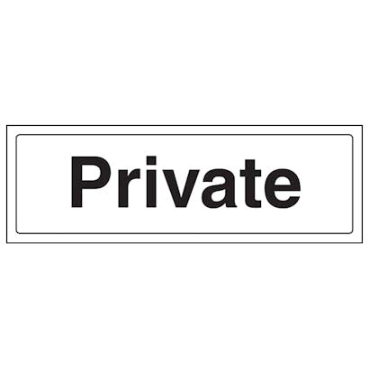 printable private signs