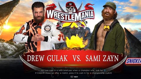 WWE 2K23 Drew Gulak VS Sami Zayn Full Elimination Match 2K23 YouTube