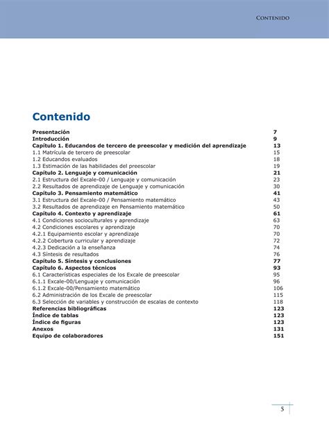 El aprendizaje en tercero de preescolar en méxico PDF