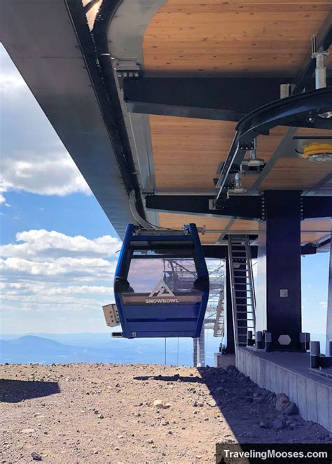 Riding The Snowbowl Scenic Gondola Traveling Mooses