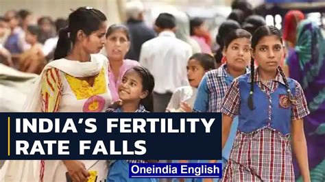 Indias Fertility Rate Falls Below Replacement Levels Population