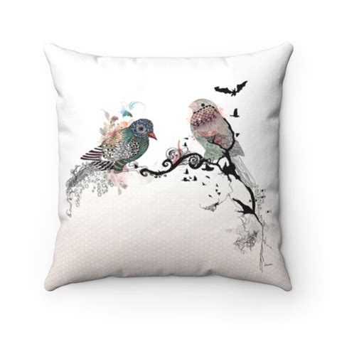 Love Bird Throw Pillow Bedroom Pillows Decorative Throw Etsy