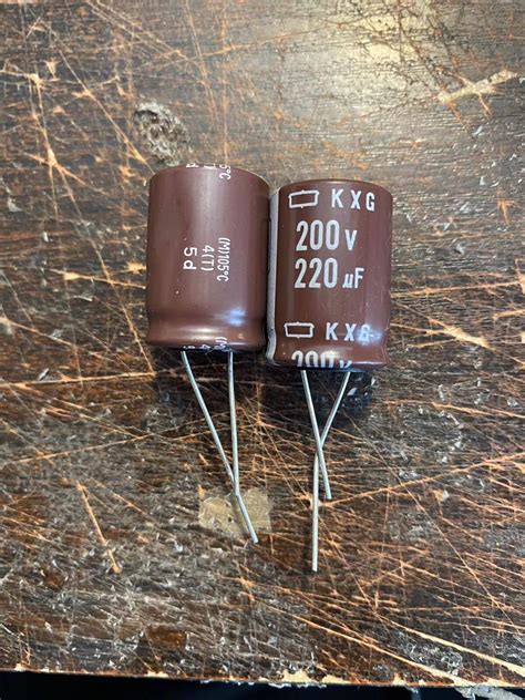 5pcs 200V 220uF NIPPON CHEMI CON 200V220UF 18x25mm KXG Capacitor NCC