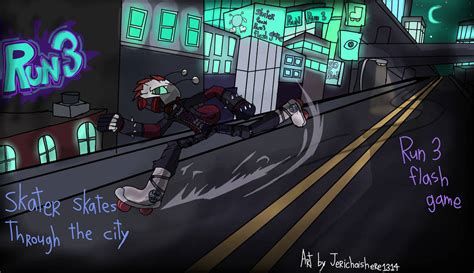 (Run 3) skater skates through the city by JerichoisHere1314 on DeviantArt