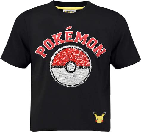 Pokémon Pikachu Two Way Sequin Boys T Shirt with Pokéball Gotta Catch