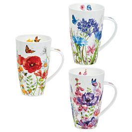 Dunoon Meadow Breeze Henley Set Of Mugs Temptation Gifts