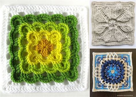 Beautiful Crochet Mandala Squares Pattern Center