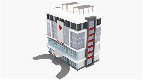 3d Model Hospital Turbosquid 1718655