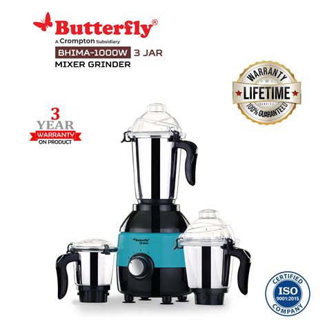 Butterfly Bhima Jar Mixer Grinder Watts Jars Black With