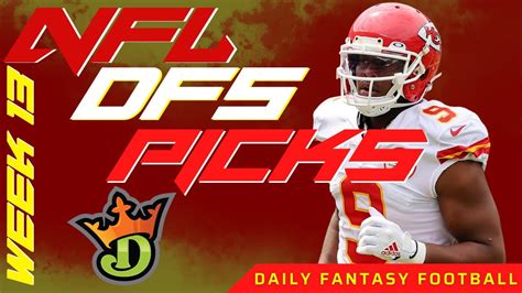 NFL DFS Draftkings Week 13 Top Plays Stacks And Value Plays 2022