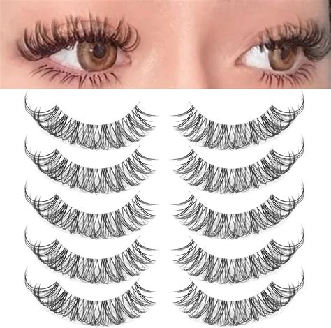 Amazon Veleasha Lashes Russian Strip Lashes Eyelashes With Clear