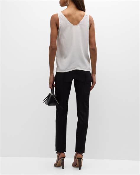 Atm Anthony Thomas Melillo V Neck Silk Charmeuse Cami Neiman Marcus