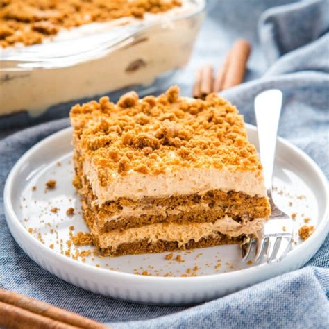 Gingerbread Pumpkin Icebox Cake No Bake The Busy Baker