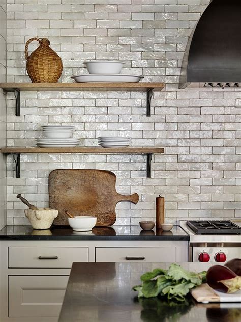 Handmade Subway Tile Terra Cotta Subway Tile Kitchen With Handmade