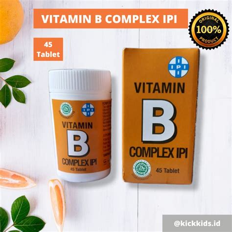 Jual Vitamin B Complex Ipi 45 Tablet Vitamin B Compleks Shopee Indonesia