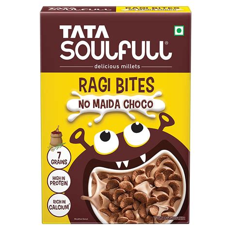 Tata Soulfull Ragi Bites No Maida Choco Breakfast Cereals Yummy