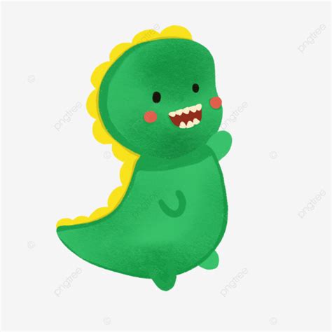 Cute Green Dinosaur Dinosaur Children Animal Png Transparent Clipart