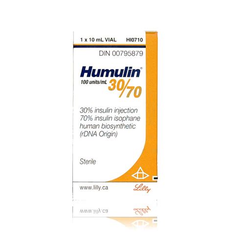 Humulin 30 70 Vial Human Insulin Pharmaserve