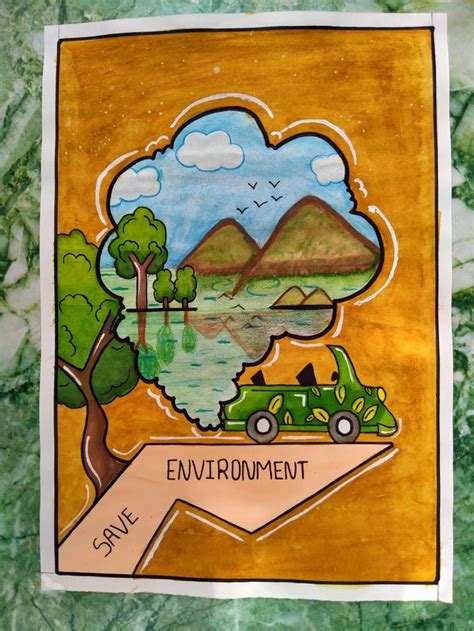 Environment drawing | World environment day, Save environment, Save nature