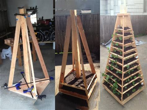 Going Vertical With Strawberry Pyramid Planters