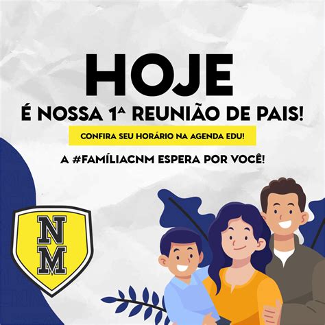 Hoje é o dia da nossa primeira reunião de pais do ano Sem dúvidas