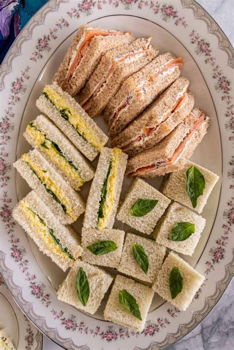 Afternoon Tea Sandwiches Cucumber Egg And Cress Smoked Salmon Mission Food Adventure