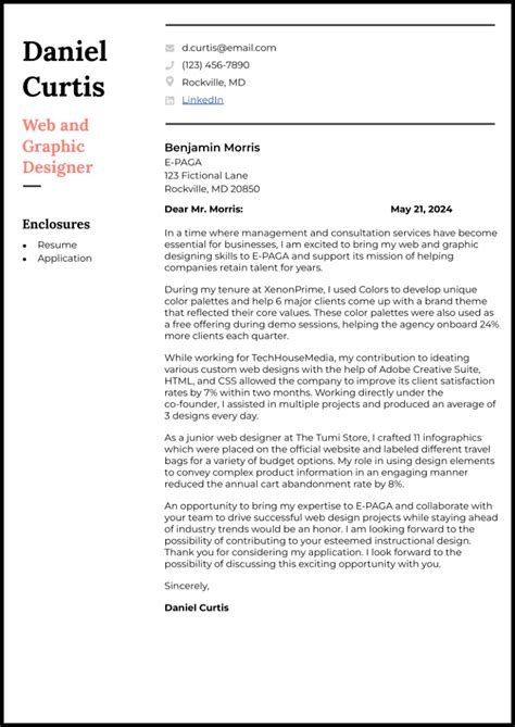 25 Graphic Designer Cover Letter Samples And Guide In 2024