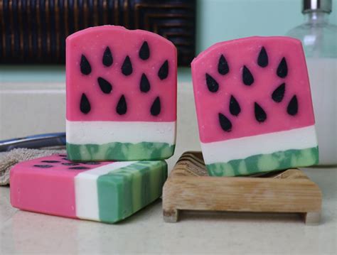 Sweet Watermelon Soap Bar With Shea And Cocoa Butter Etsy