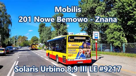 Mobilis Linia 201 Solaris Urbino 8 9 III LE 9217 YouTube