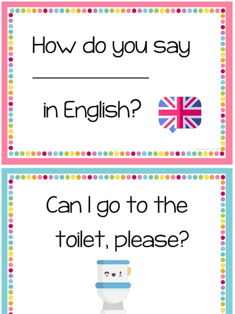 Classroom Language Posters