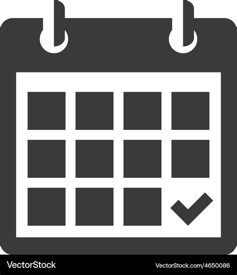 Calendar Icon Royalty Free Vector Image Vectorstock