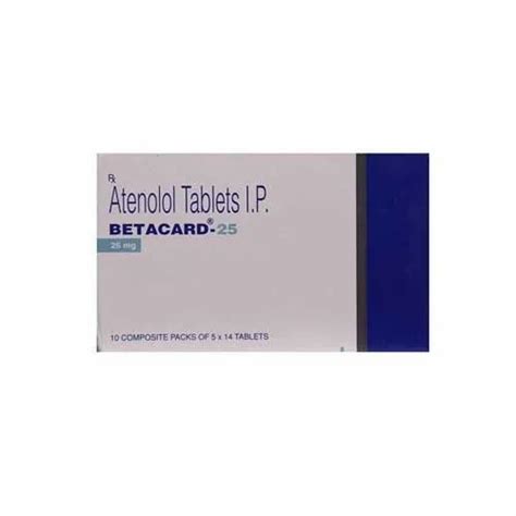 Betacard Atenolol Mg Tablets For Personal Packaging Size X At