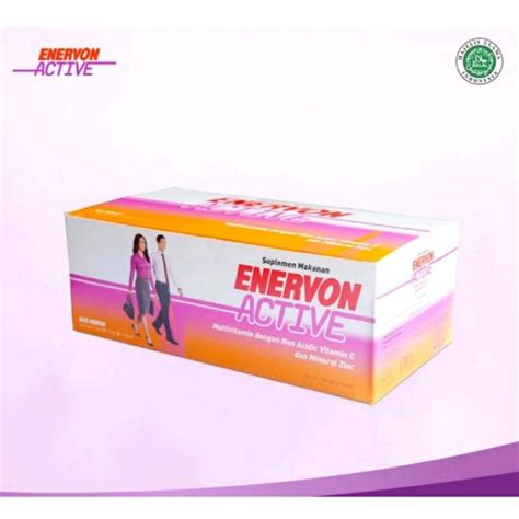 Jual Enervon Active Multivitamin 1 Box Isi 25 Strip 4 Tablet Total