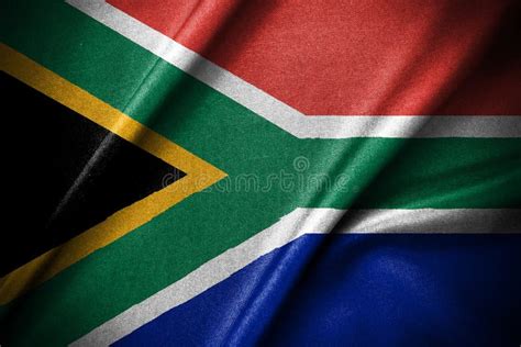 South African Flag Wavy