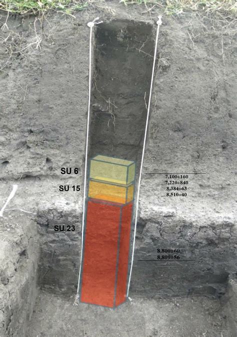 Profile with dated stratigraphic units. | Download Scientific Diagram