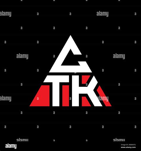 Ctk Triangle Letter Logo Design With Triangle Shape Ctk Triangle Logo