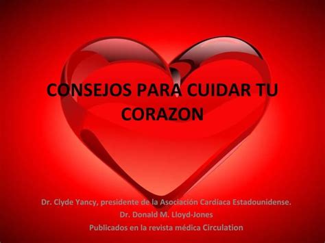 Consejos Para Cuidar Tu Corazon PPT