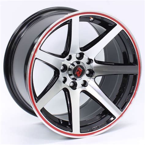 Gr Silver With Red Lip Alloy Wheels Offer At