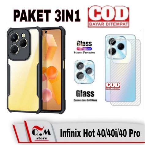 Jual Paket In Casing Infinix Hot Pro Hot Hot I Softcase Slim Armor Case Transparan