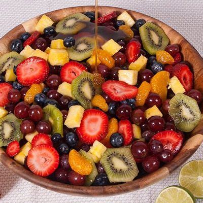 Honey Lime Rainbow Fruit Salad Fruit Salad Honey Lime Food