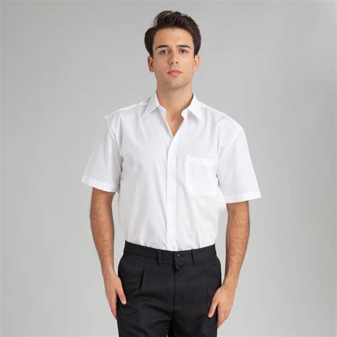 Camisa Oxford Manga Corta Para Hombre Yucen Uniformes Off