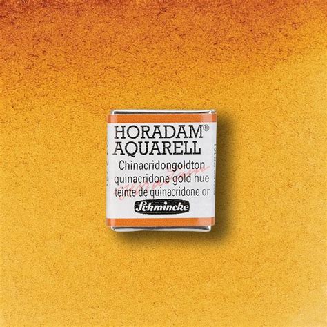 Schmincke Horadam Watercolour Half Pan 217 Quinacridone Gold Hue S2