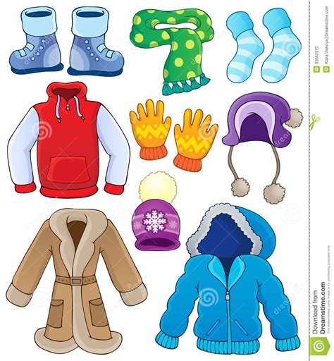 winter clothes for kids clipart - Clipground