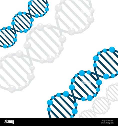 Blue Dna Strands Illustration Design Stock Vector Image Art Alamy