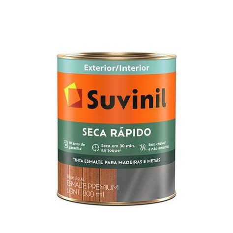 Tinta Esmalte Seca Rápido Brilhante Base A2 Suvinil 800ml Casa Costa