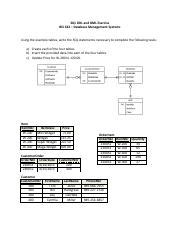 SQL DDL And DML 1 Pdf SQL DDL And DML Exercise BIS 422 Database