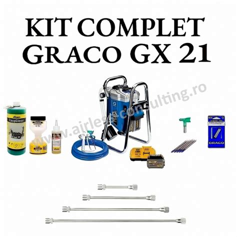 Set Complet Pompa De Zugravit Vopsit Graco Gx L Min Cu